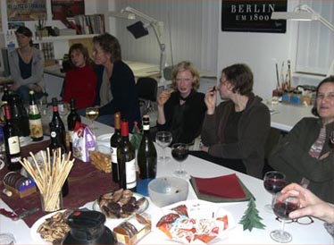 Guter Wein und Leckereien
